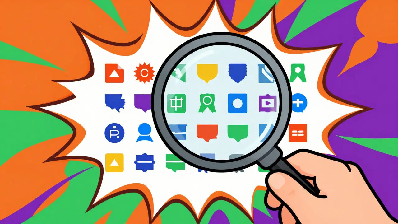 Colorful illustration of checking state pharmacy license databases