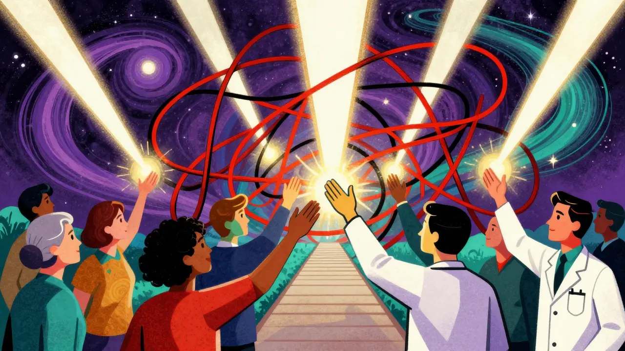 Light breaking through patent webs to save healthcare costs